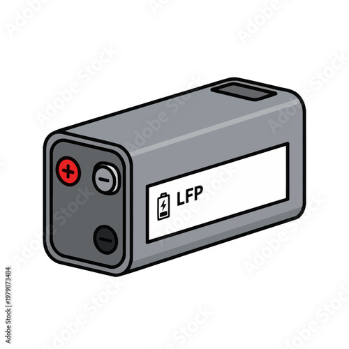 Lithium Iron Phosphate LFP Battery Cell, Energy Storage, Rechargeable Power Source