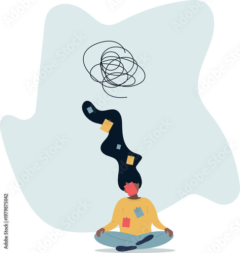 Frustrated or overwhelmed from multitasking, work overload too many tasks, busy overworked, appointment or tired exhausted concept.person's life situation and his activities.