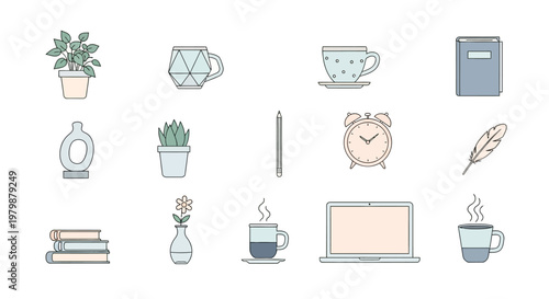 Coffee Cup With Steam Rising.