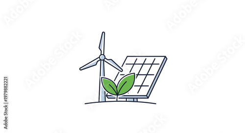 Renewable Energy Technology Solar Panel.