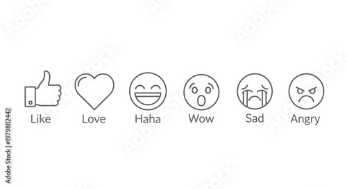 Emojis expressing various strong emotions online.