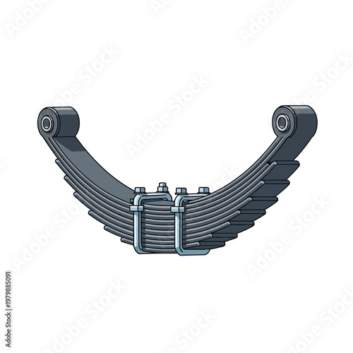 Automotive Leaf Spring Suspension System