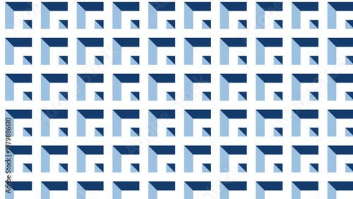 3D embossed white square pattern texture, clean minimalist geometric background design.