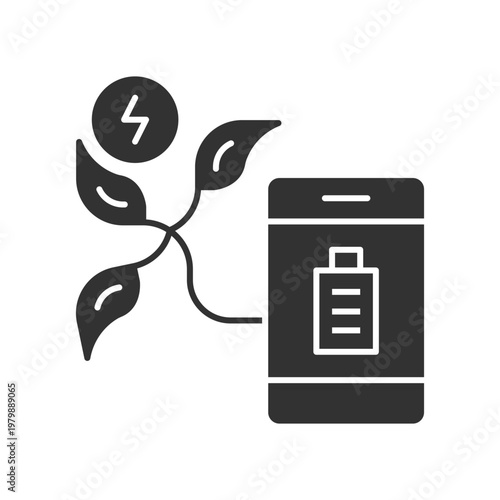 Eco Phone Charging Icon