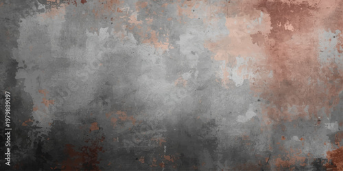 A dark aged metallic surface featuring a rusty metal texture and grungy vintage paint pattern on an old weathered wall backdrop