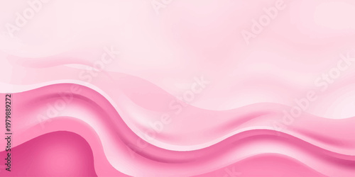 A soft pink and purple abstract background features flowing silk waves and luxury satin textures in a light vector illustration design with elegant liquid curves