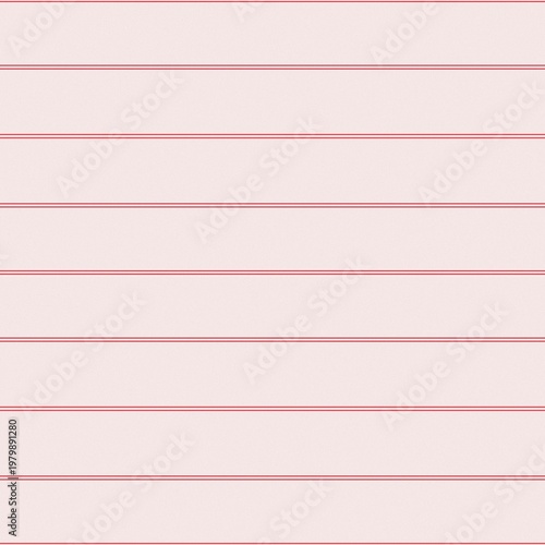 Seamless Vibrant Summer Red Mini Double Horizontal Stripes Pattern