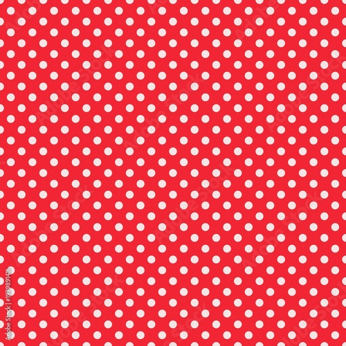 Seamless Vibrant Summer Red Mini Polka Dots Pattern