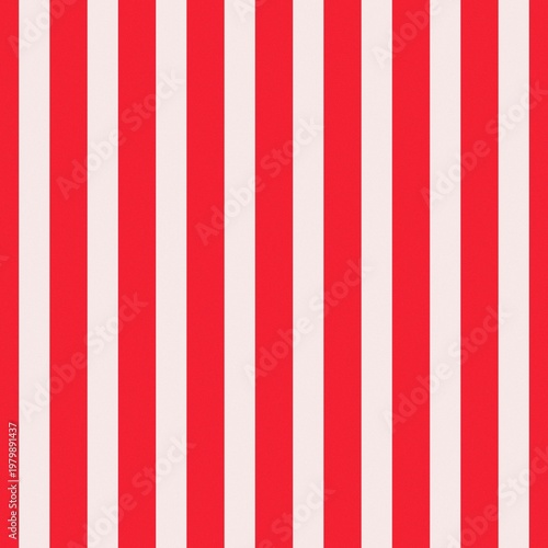 Seamless Vibrant Summer Red Vertical Stripes Pattern