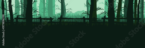 Corporate presentation slide background with barren nature landscape