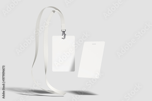 Blank ID card mockup for branding preview