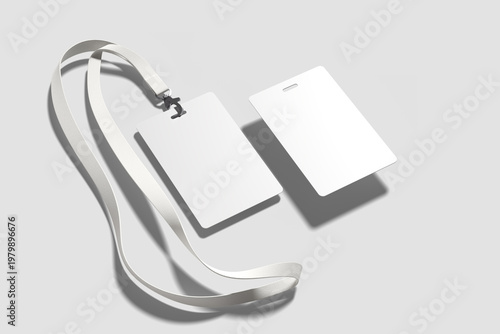 Blank ID card mockup for branding preview