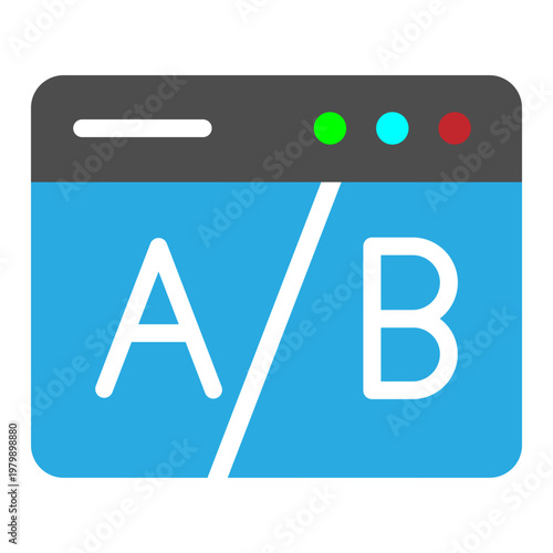 Ab Testing Vector Flat Icon Design