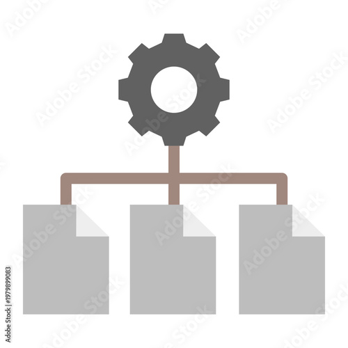 Workflow Vector Flat Icon Design