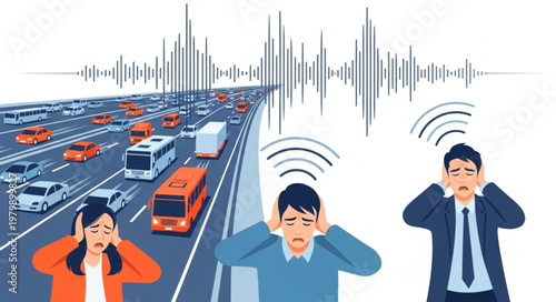 Traffic Noise Pollution Affecting People.