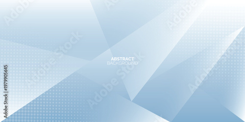 Abstract white and blue modern background with minimal geometric shapes. Modern graphic pattern design. Simple white and blue gradient texture.