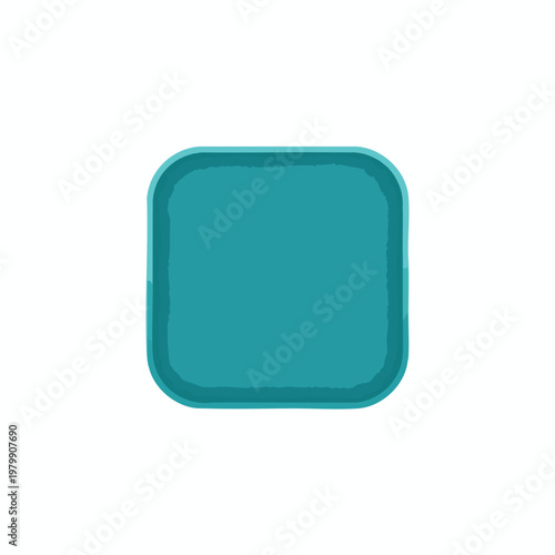 Modern Blue Square Plate for Food Presentation and Dining