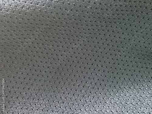 Black Perforated Leather Texture Surface Background