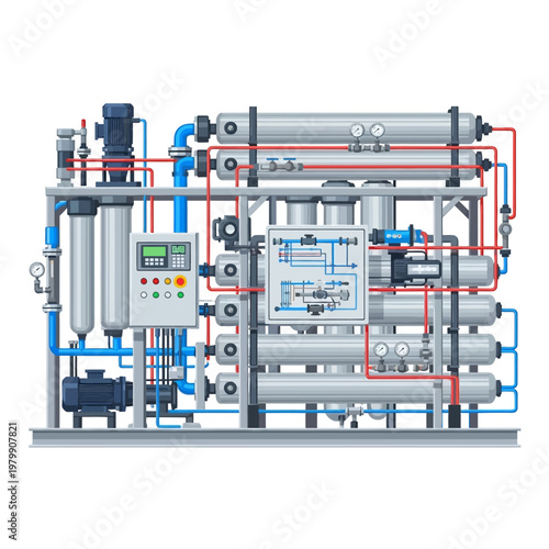 Industrial Water Treatment System - Reverse Osmosis Plant Technology