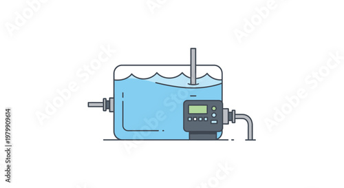 Water Treatment Control Panel System.