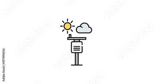 Weather Station Forecast Display Board.
