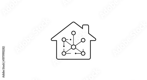 Smart Home Automation System Network.