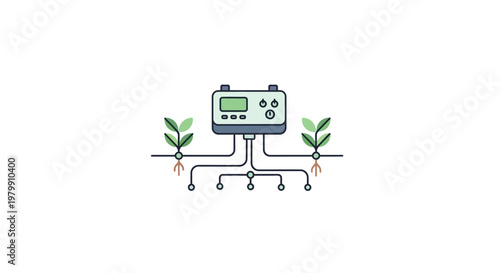 Smart irrigation controller system technology.