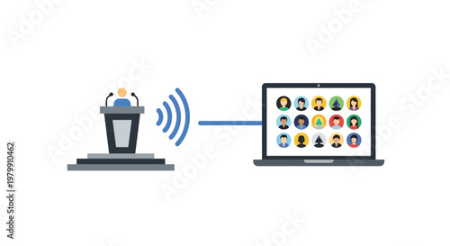 Smart Speaker Connecting to Laptop.