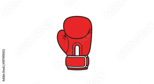 Red Boxing Glove Sports Equipment.
