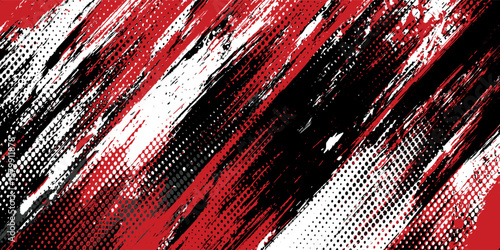 Gaming esport background striking stripes electric banner vector illustration design red black grunge brush wing comic pattern modern abstract concept livery stripes decal paint splash splatter.eps 10