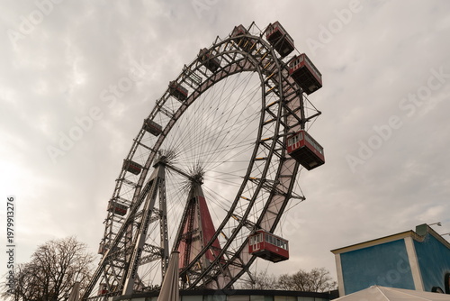 Fotografie Wiener Riesenrad ferris wheel in Prater Vienna, Austria