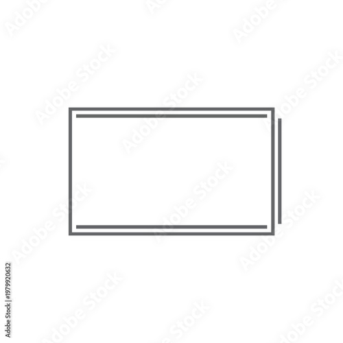 Minimalist Stack of Empty Photo Frames for Home Decor or Art Display