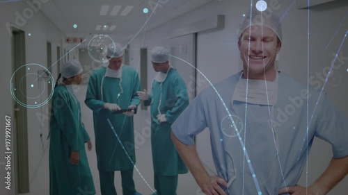 Animation of data processing over diverse doctors talking