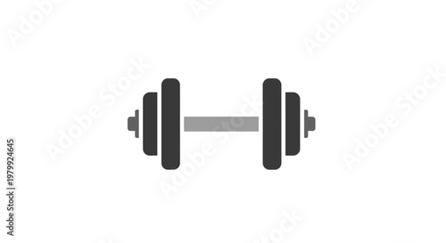 Dumbbell for strength training exercises.