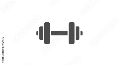 Dumbbell weightlifting fitness exercise equipment.