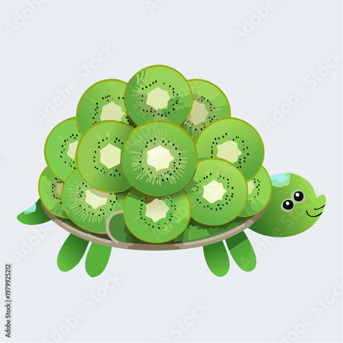 Schildkröten-Kiwi-Teller