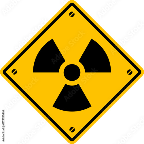 radioactive symbol material radiation icon biohazard yellow sign warning printable sign plaque template design