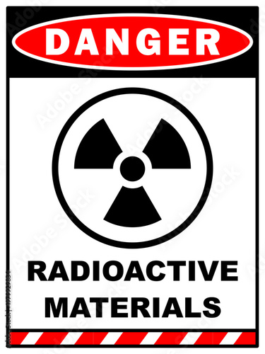 radioactive danger sign radiation symbol icon materials poster banner printable plaque template design