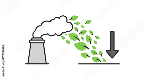 Pollution effect on green environment.