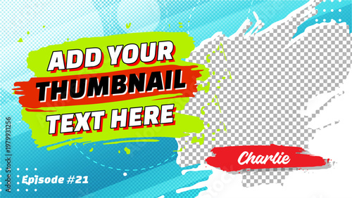 Youtube Thumbnail Design Template