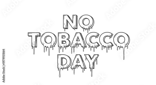 No Tobacco Day, anti smoking, quit smoking, health awareness, vector icon, social issue