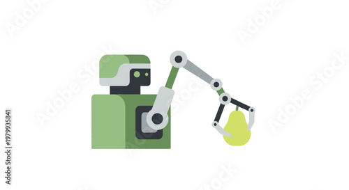 Industrial robotic arm machine technology.