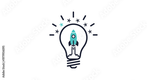 Innovative Idea Light Bulb Concept.