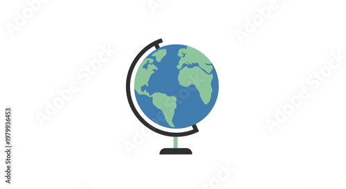 Globe on a stand desk model.