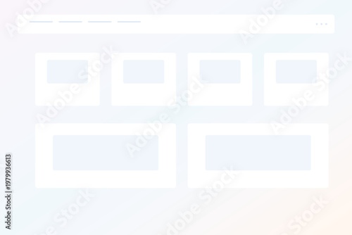 Pastel SaaS dashboard interface background with analytics cards and navigation header modern admin panel UI vector template layout