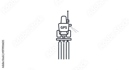 GPS device on a tripod mount.