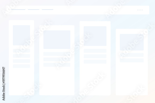 Pastel SaaS dashboard interface background with header navigation analytics widgets admin panel UI vector template