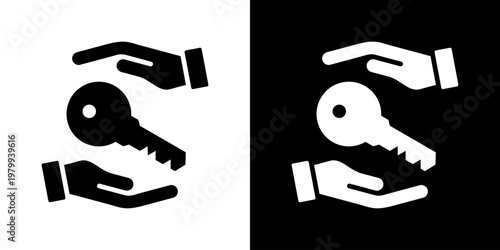 Ownership Icon Set Vector Collection Isolated In Black And White