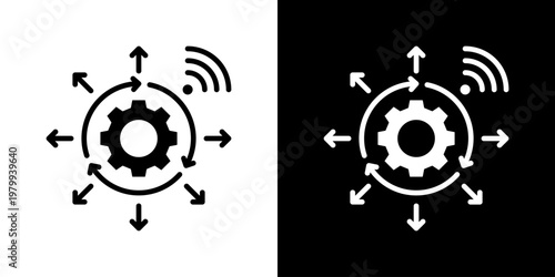 Deployment Icon Set Multiple Style Collection