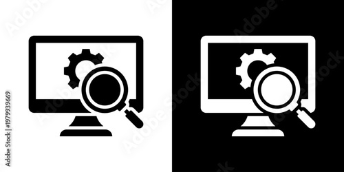 Analyze Icon Set Multiple Style Collection